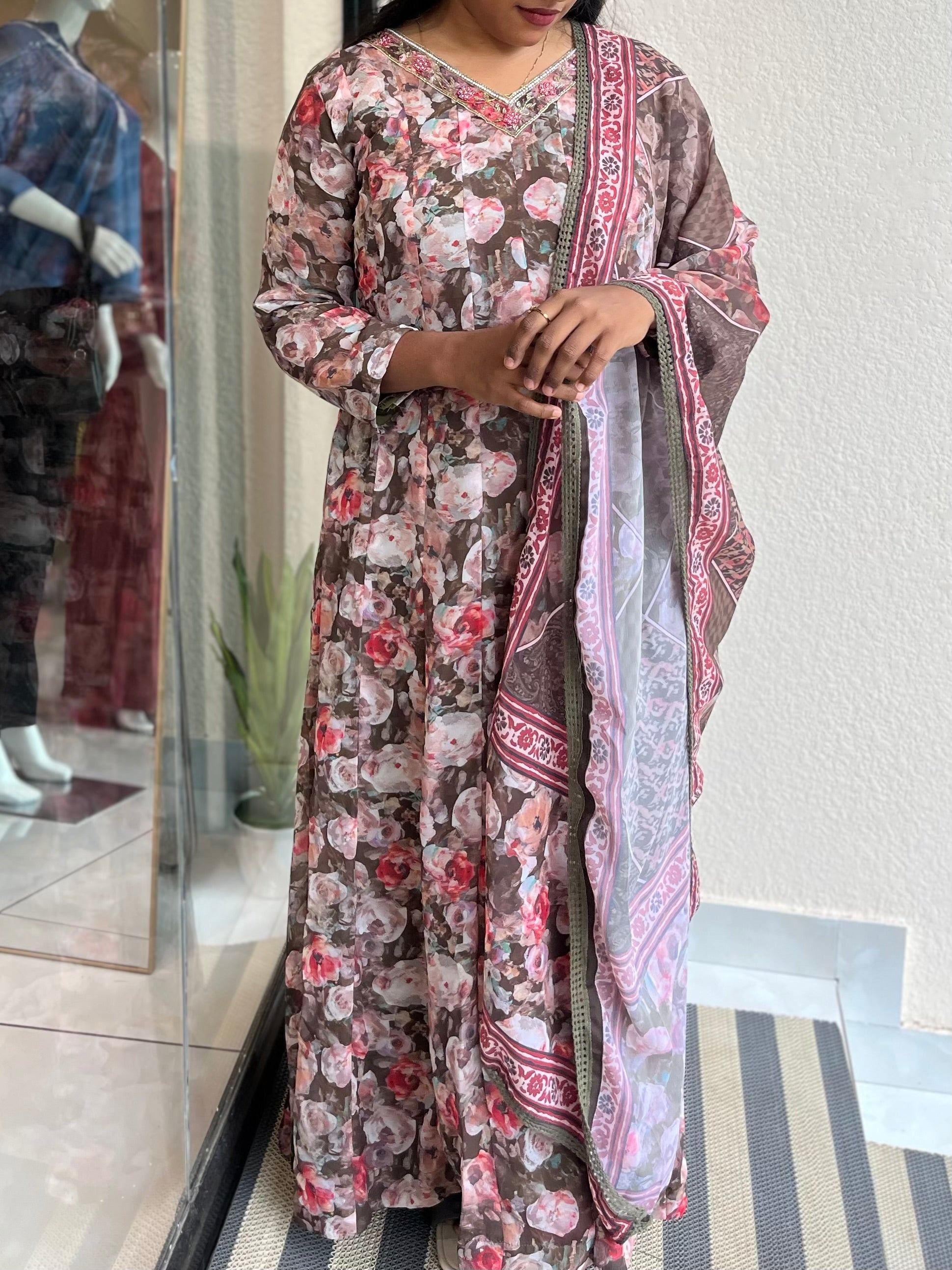 Floral Anarkali