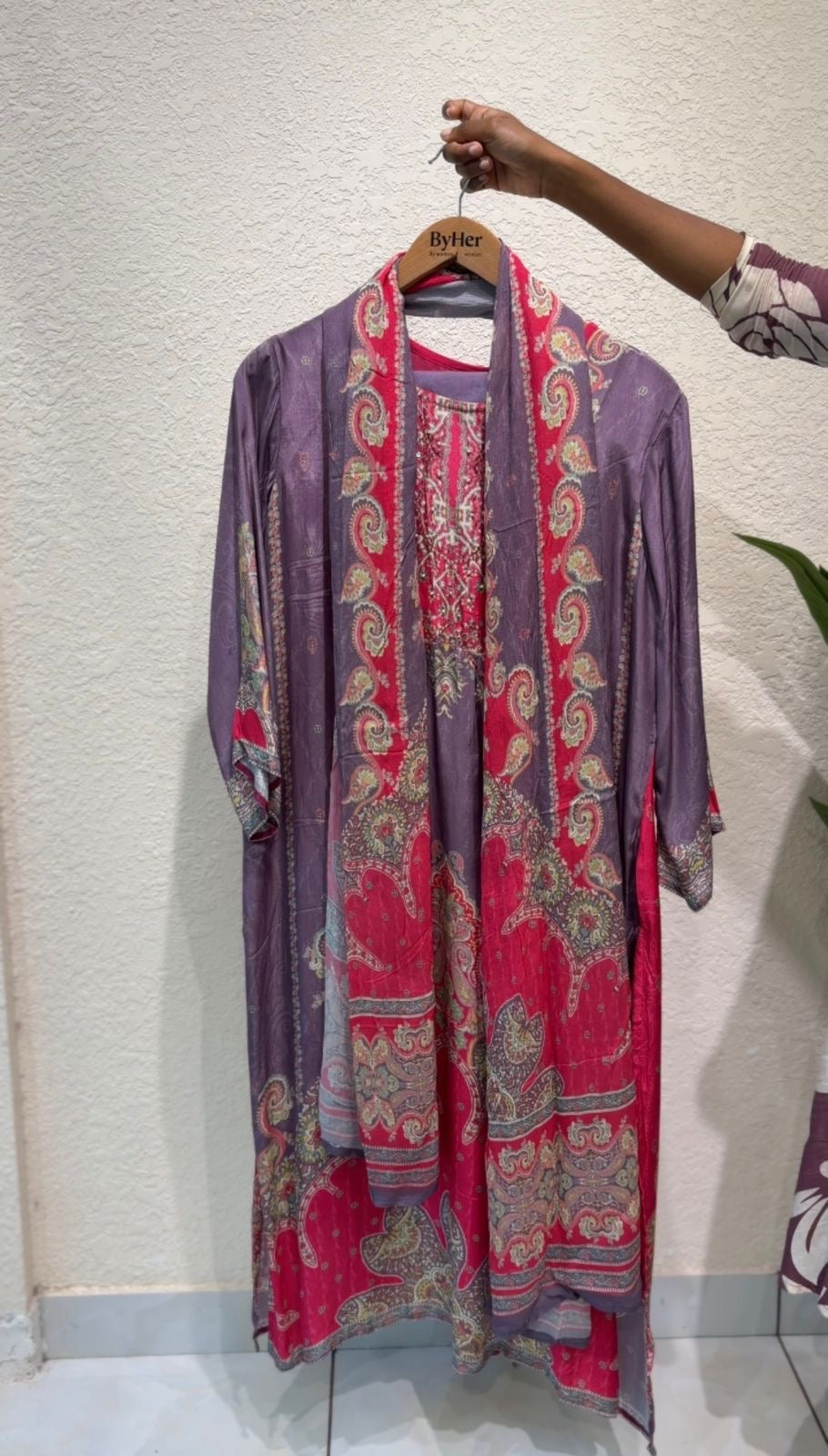 Purple Kurta Set