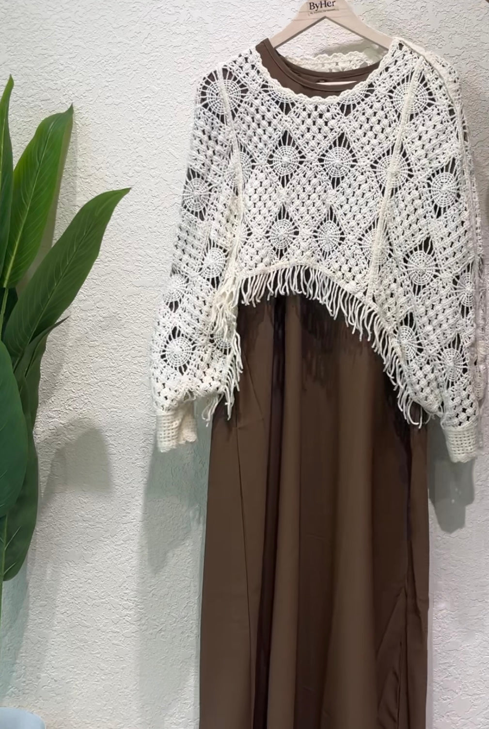 Crochet overlay maxi