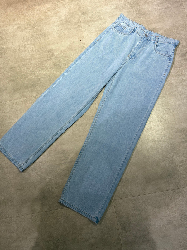 Blue Wide Leg Baggy Jeans(30)