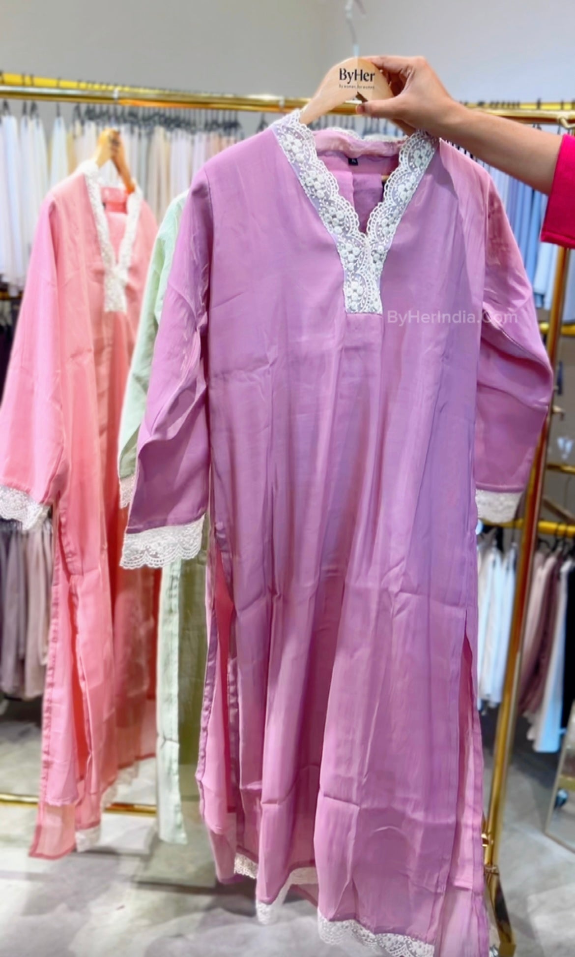 Pastel kurta sets