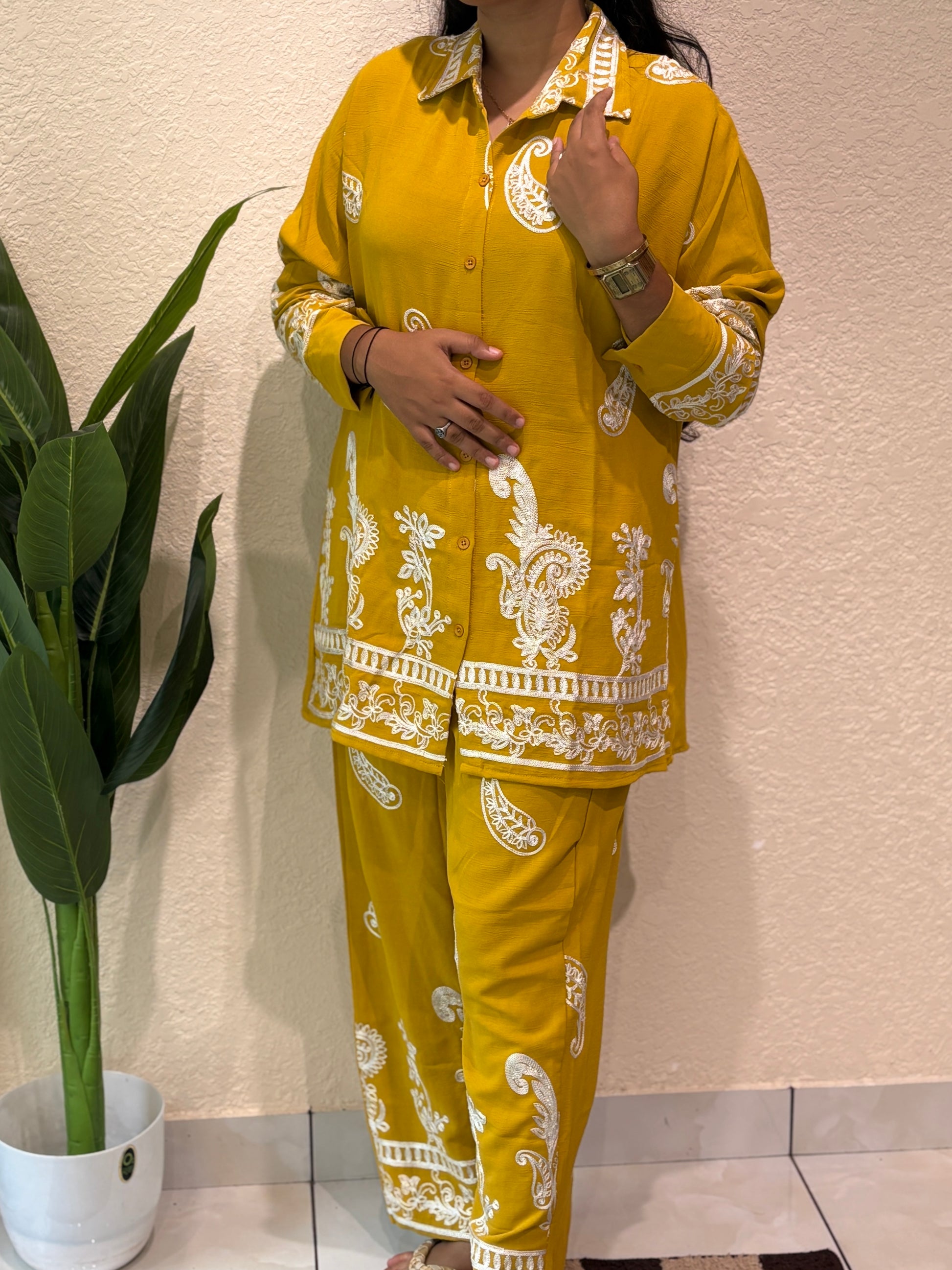 Embroidered co ord sets