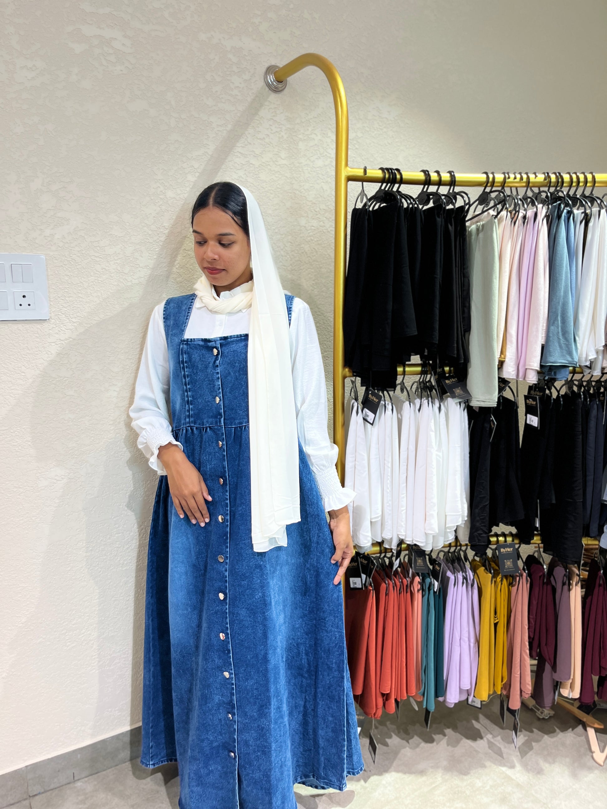 Denim Pinofore l