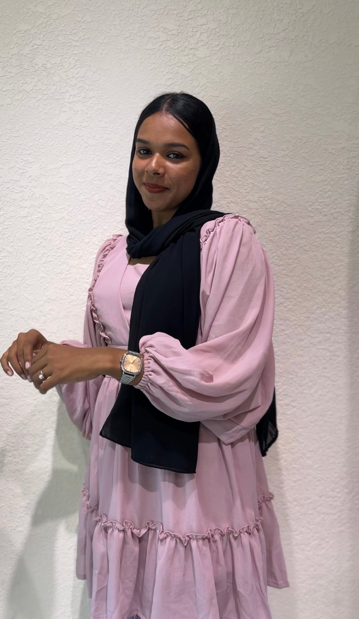 Ruffle Long Sleeve Dress