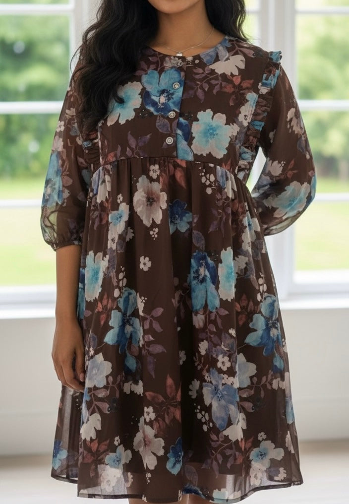 Floral Knee Length Top