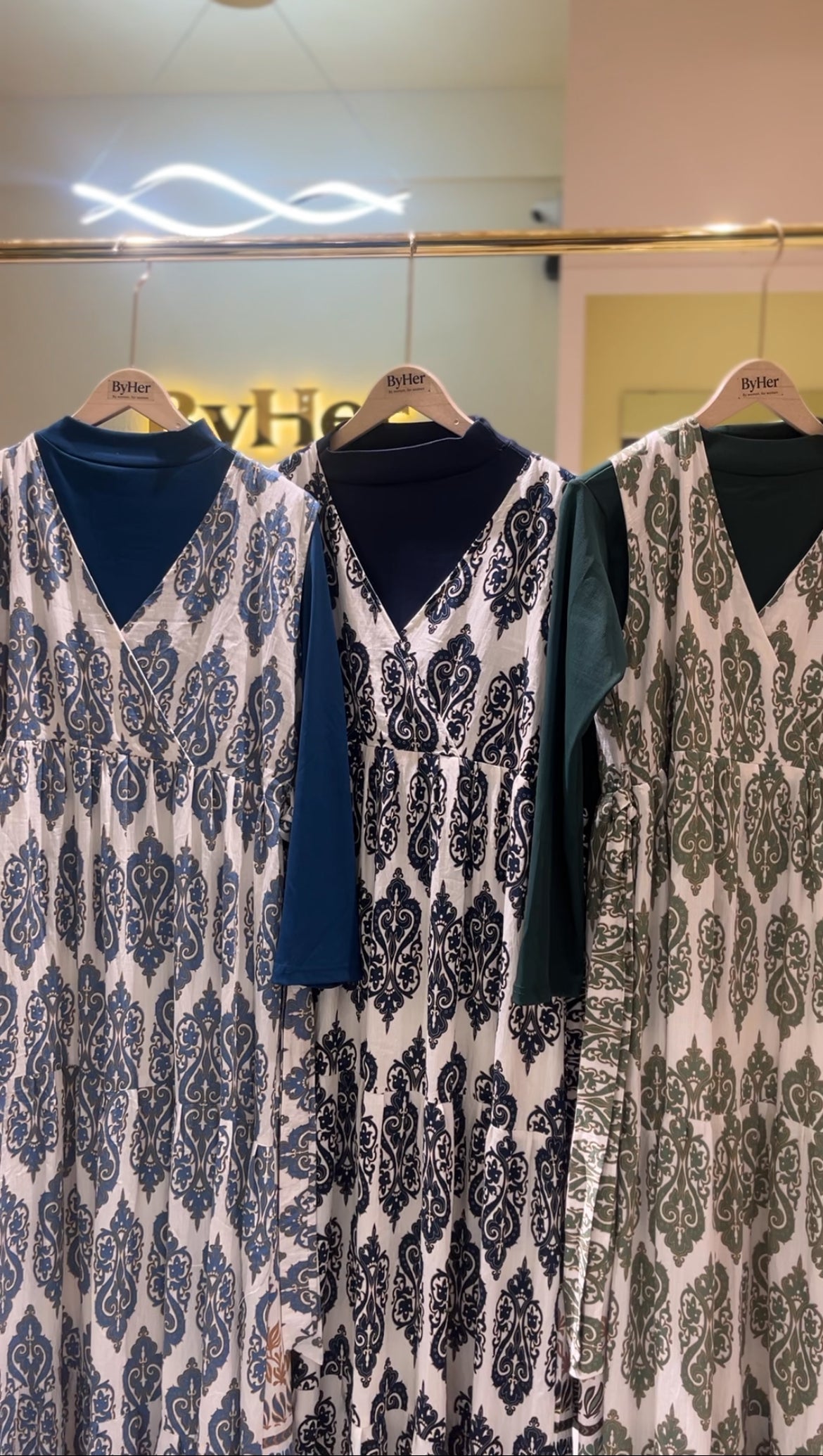 Printed Pinofore Dress