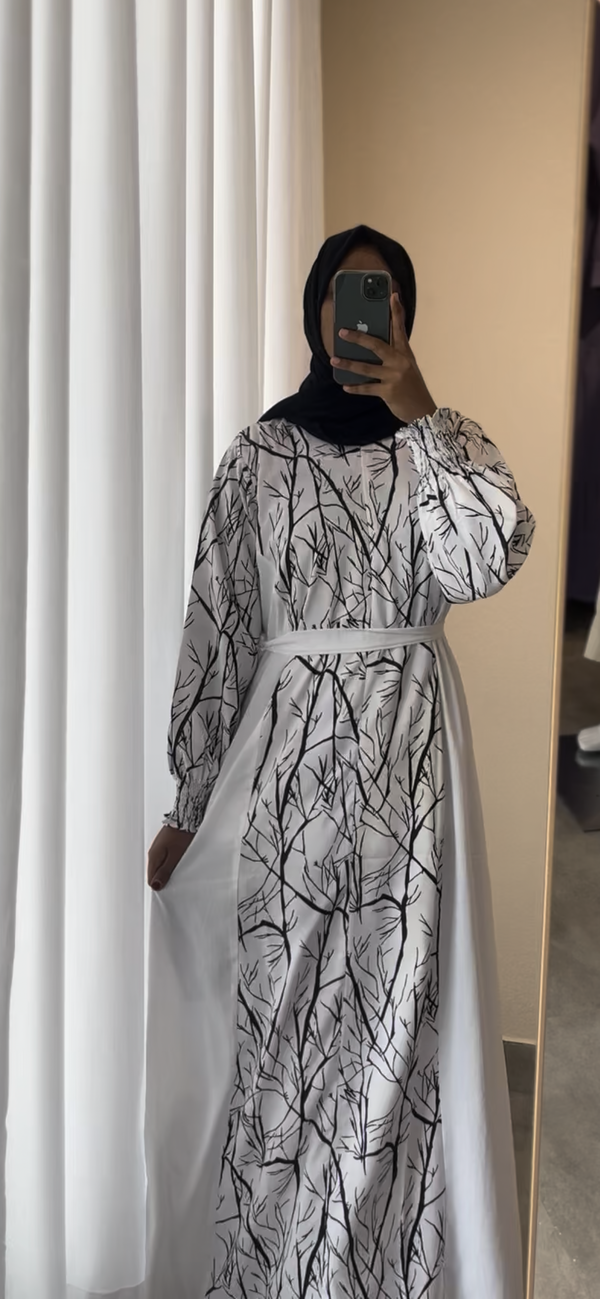 Abstract Printed Maxi Dress