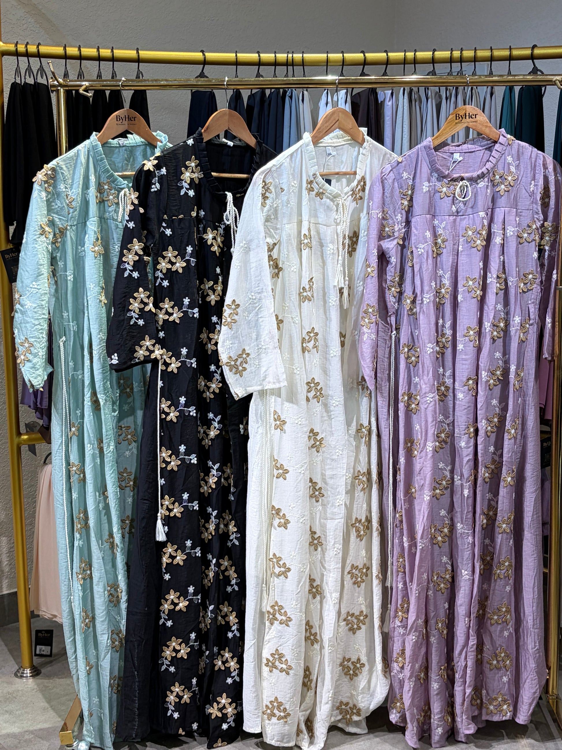 Elegant Eastern Embroidery Gown