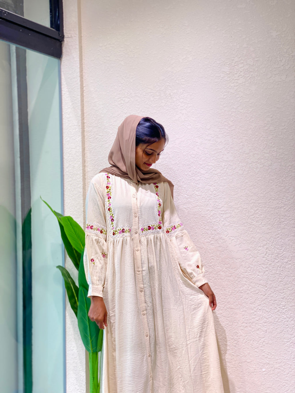 Embroidered Maxi Dress