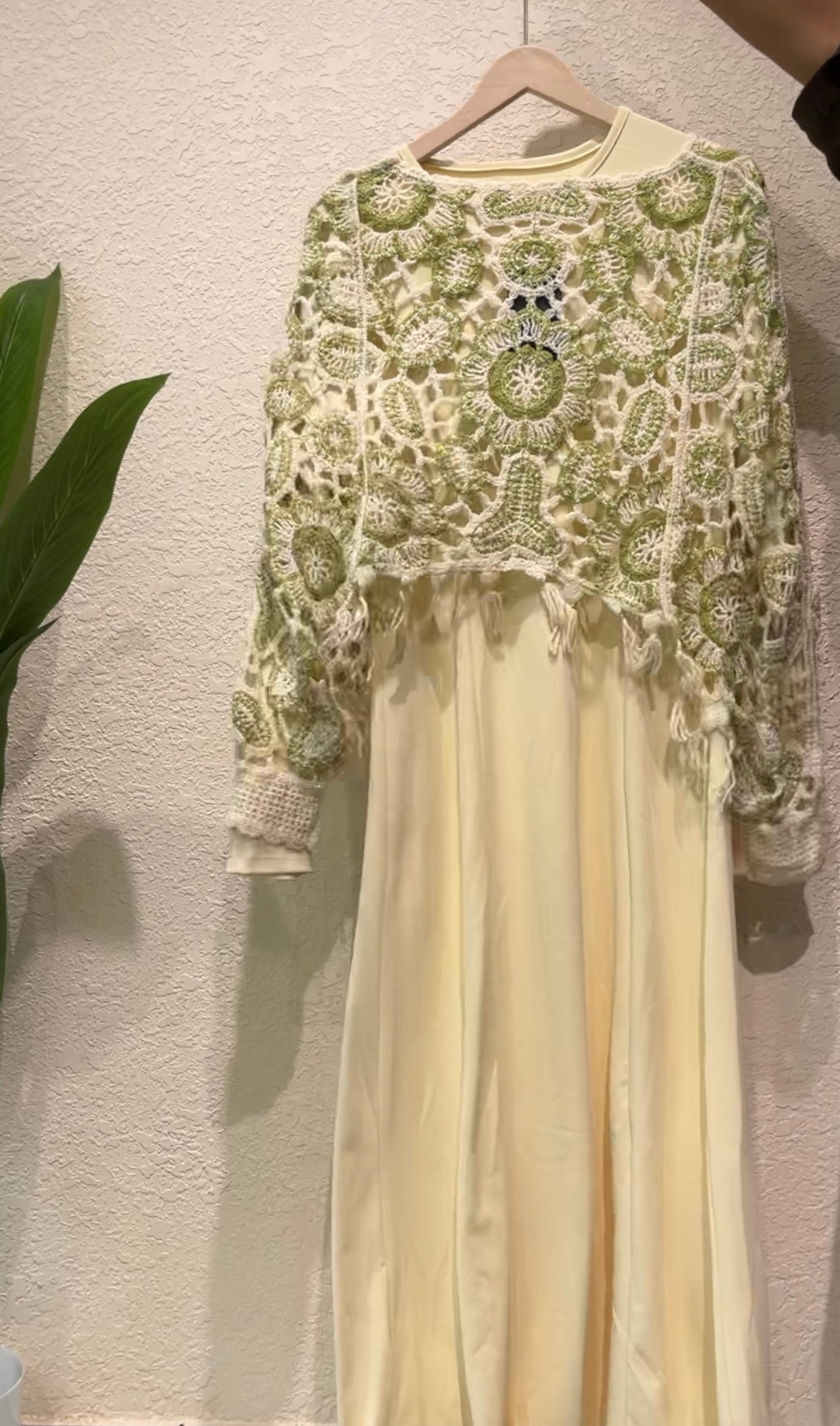 Crochet overlay maxi