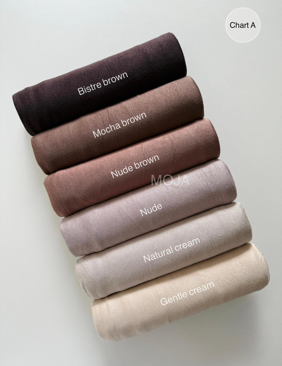Jersey Hijabs – Warm Browns & Cream Shades