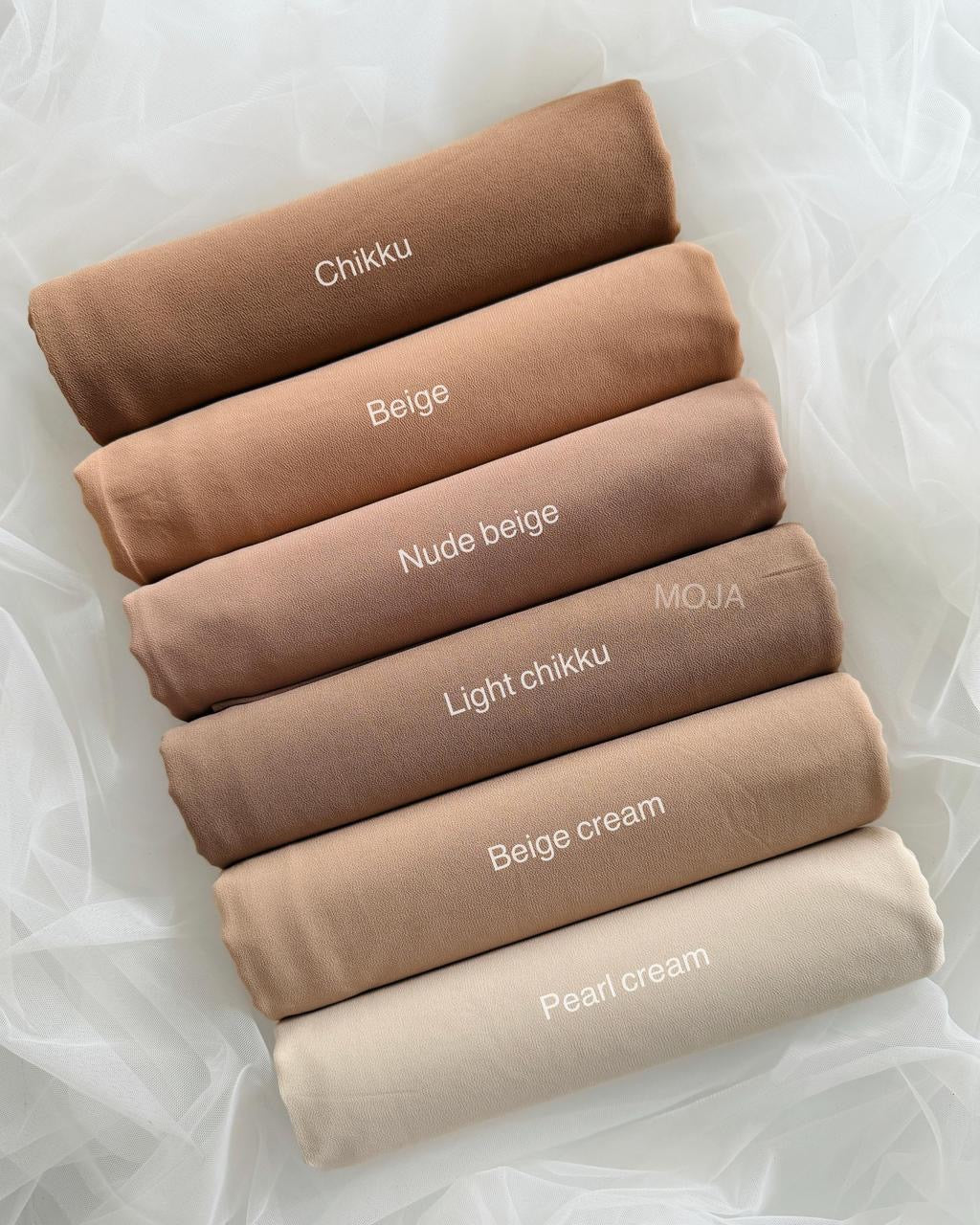 Moja Hijabs (Shades of Beige & Cream)