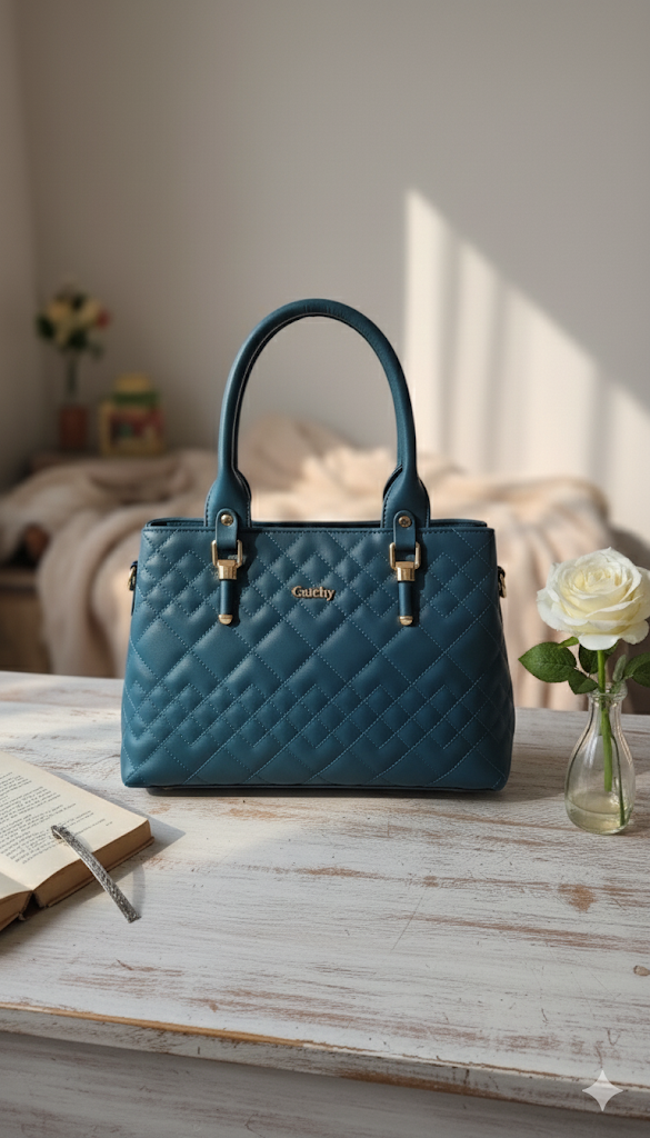 Blue handbag
