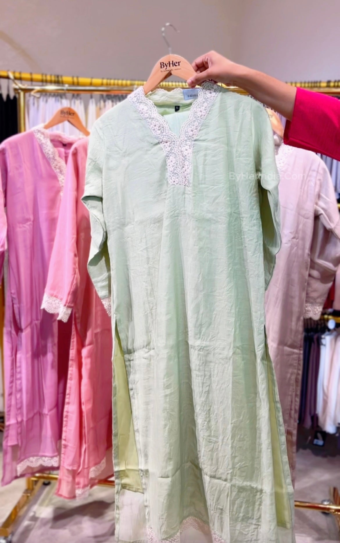 Pastel kurta sets