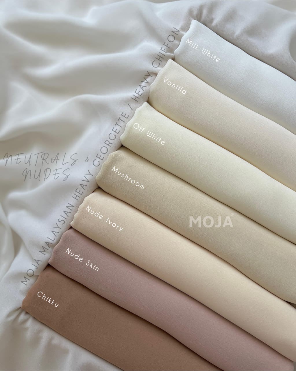 Moja Hijab (White & Nude Neutrals)
