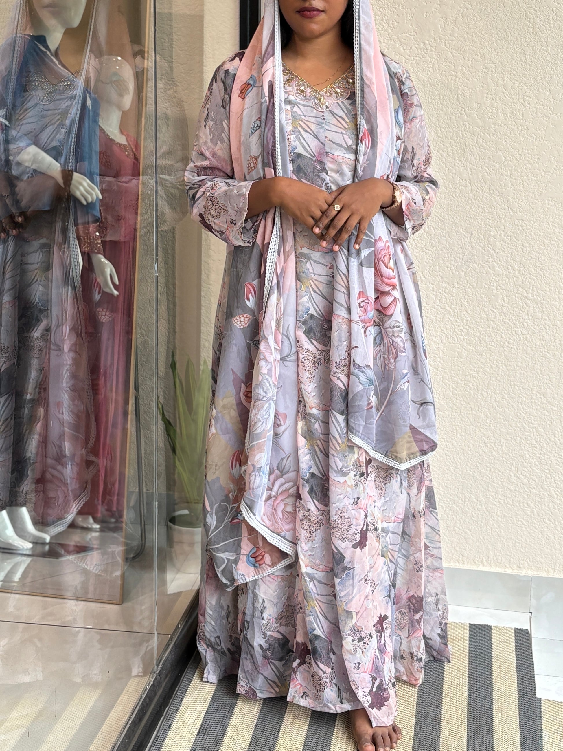 Floral Anarkali
