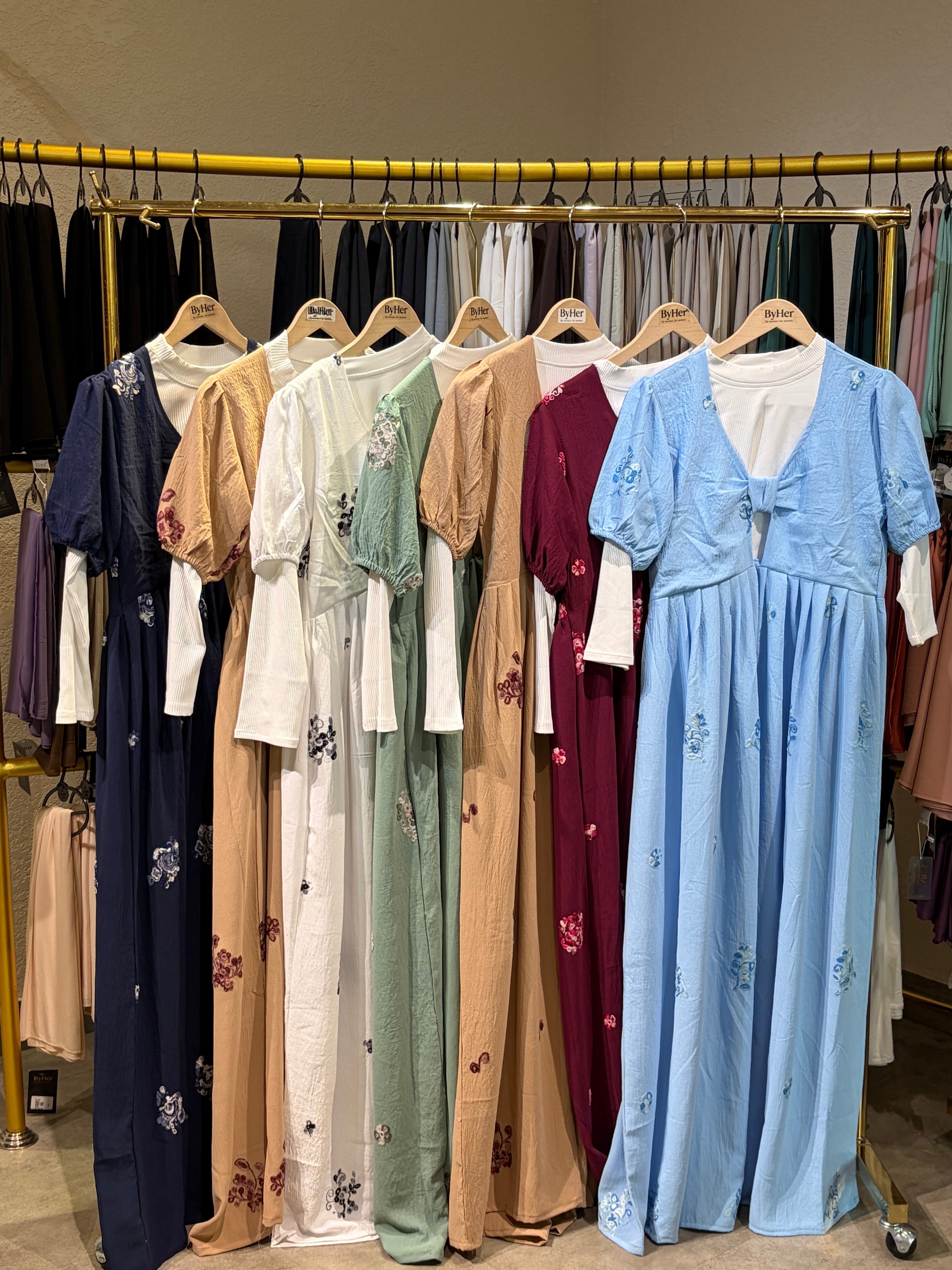 French Crepe Floral Maxi Dress