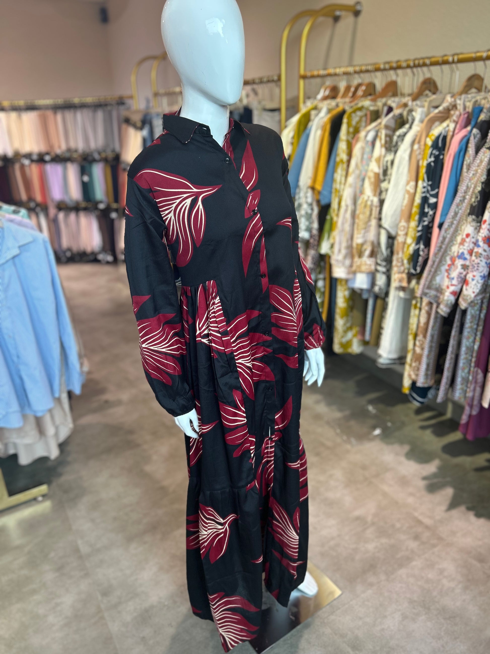 Delta fabric full gown