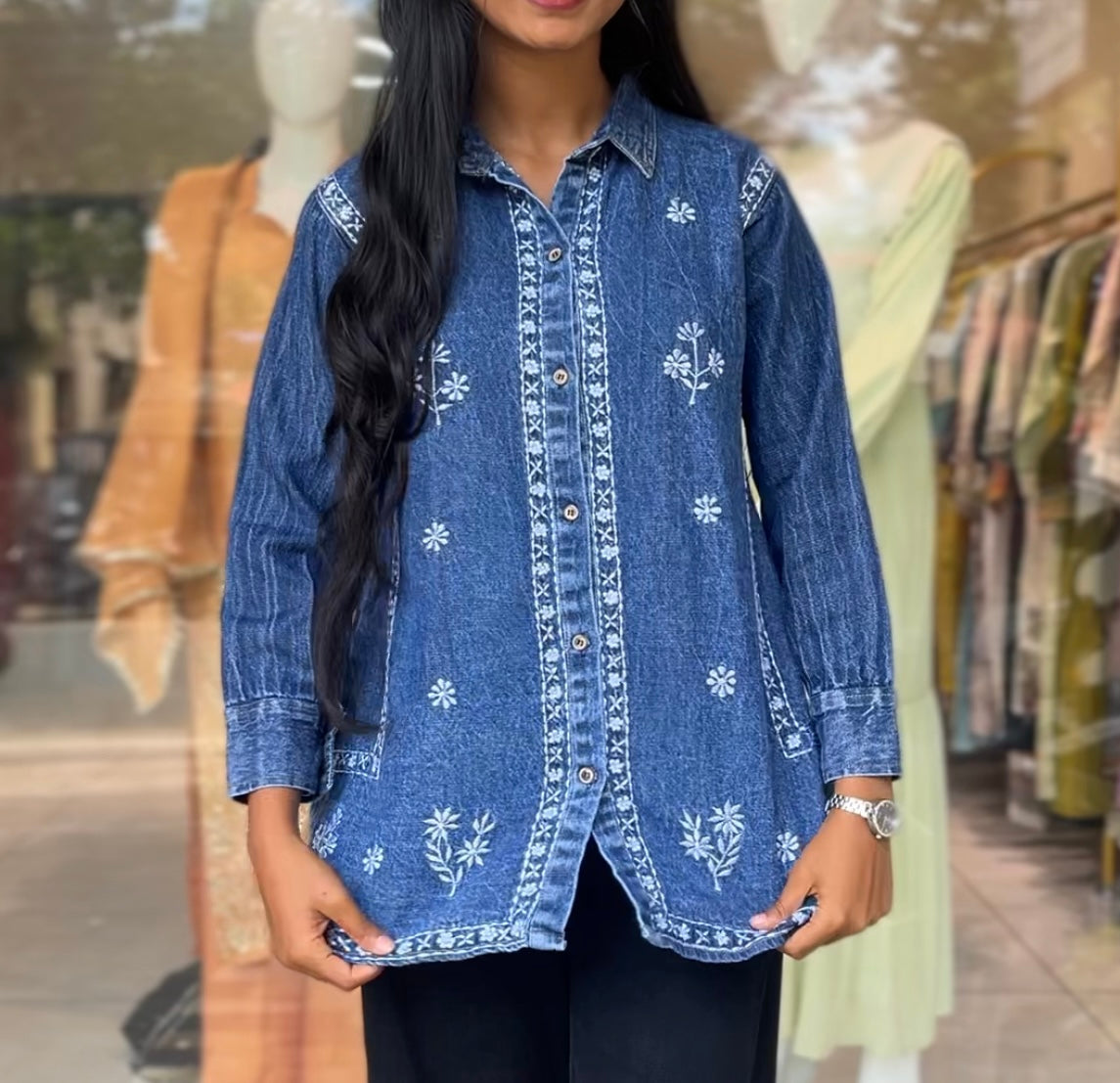 Denim shirt