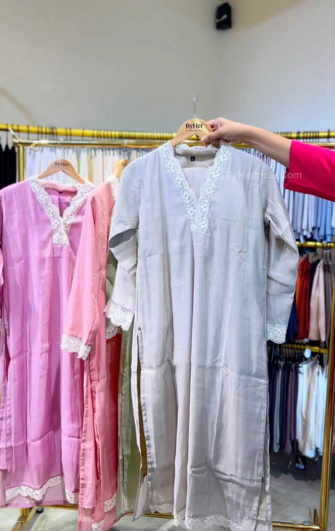 Pastel kurta sets