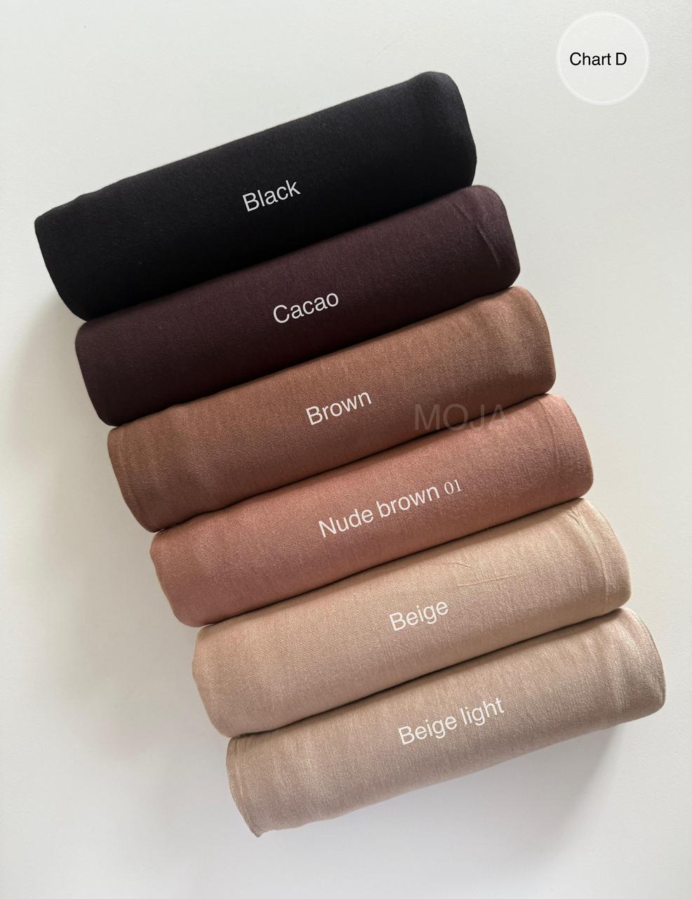 Jersey Hijabs – Brown & Neutral Shades