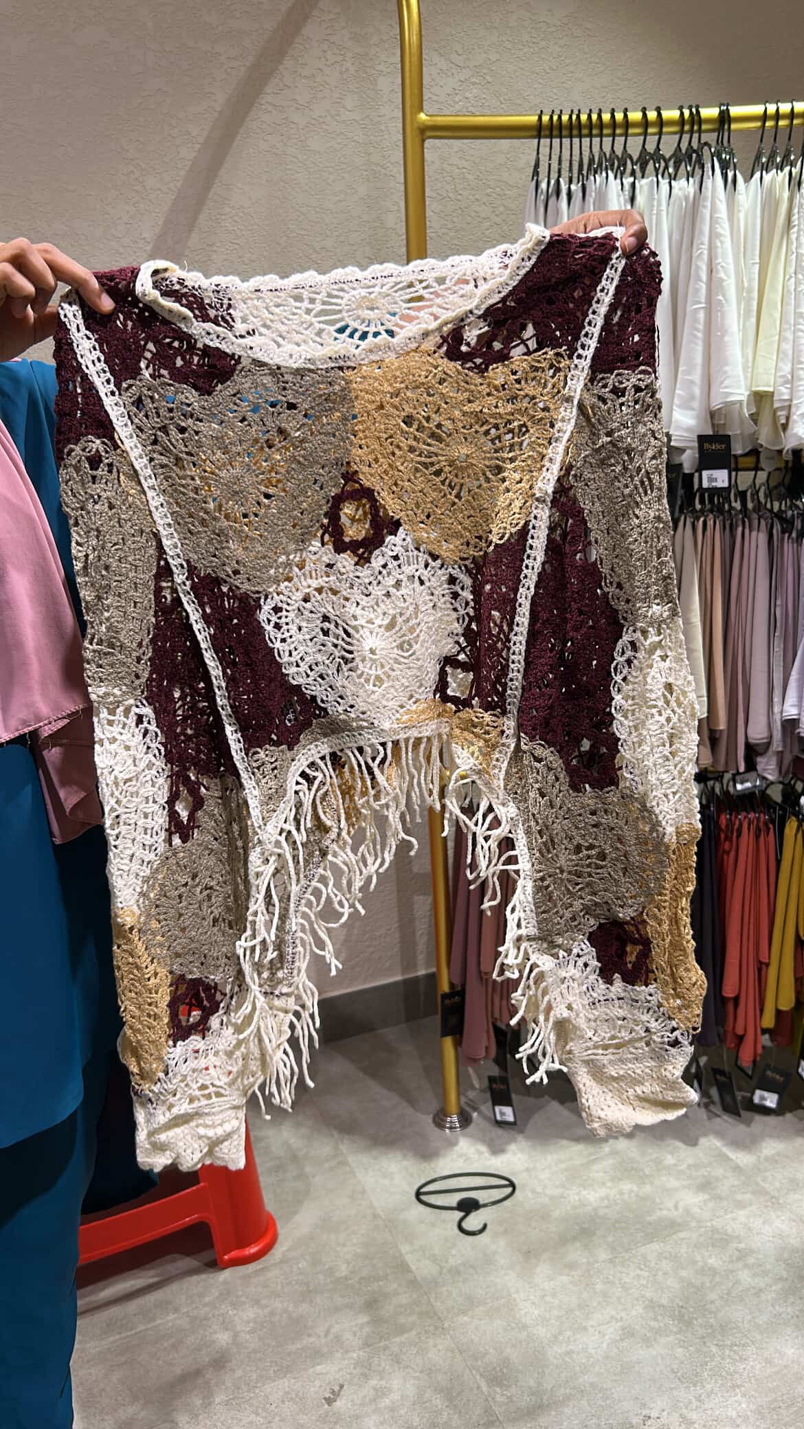 Crochet overlay maxi