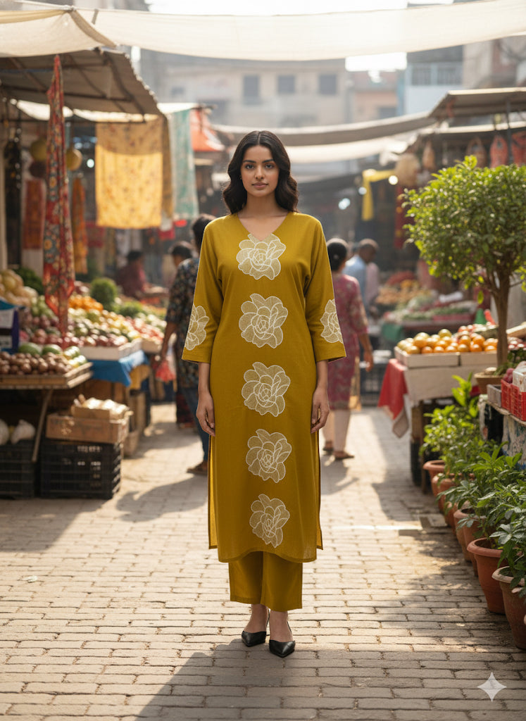 Yellow casual coords